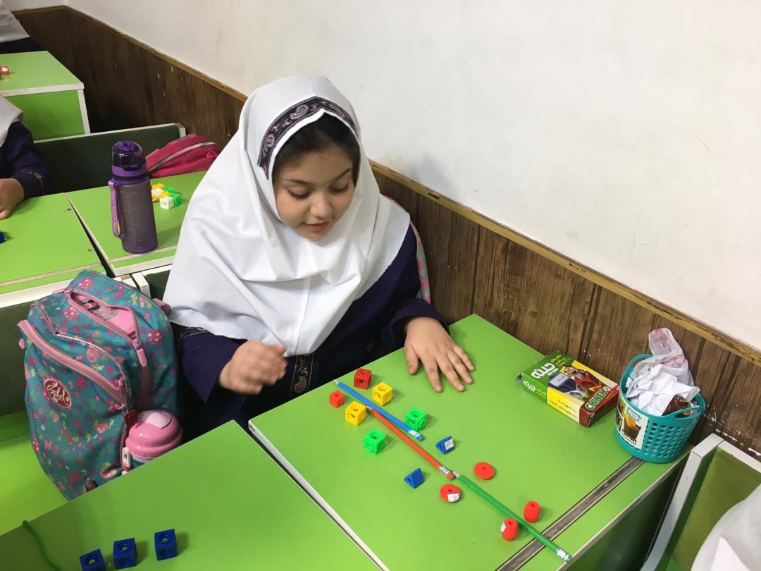 دست ورزي الگو هاي متقارن با كمك چينه در کلاس سوم